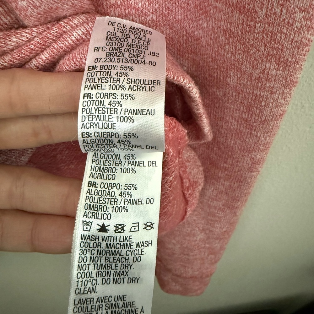 Roxy Heathered Pink Pullover Sweater - Picture 7 of 7